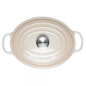 Le Creuset Signature Cast Iron Oval Casserole 29cm Meringue