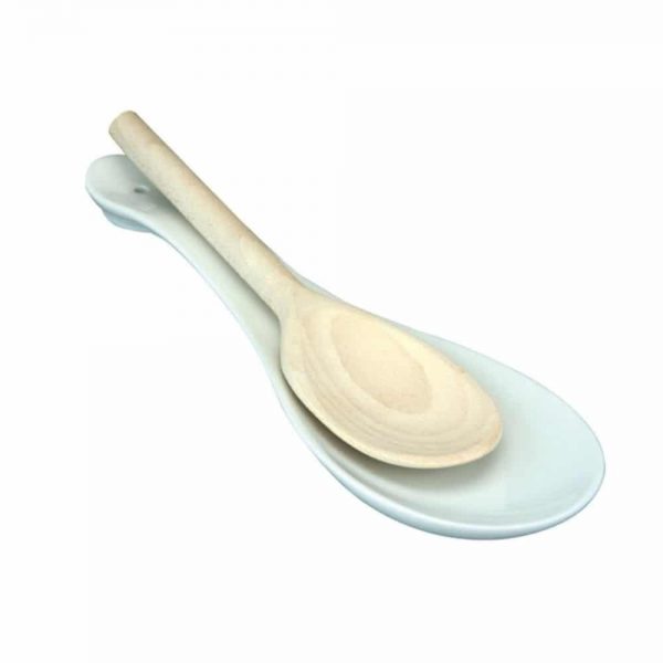 White Porcelain Spoon Rest