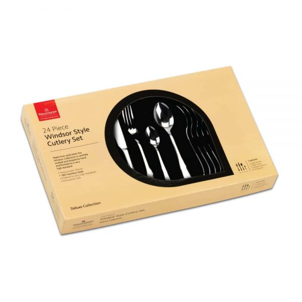 Grunwerg Windsor 24 Piece Cutlery Box Set 18/0