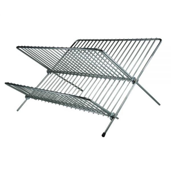 Chrome Folding Dish Drainer 20x36x36cm