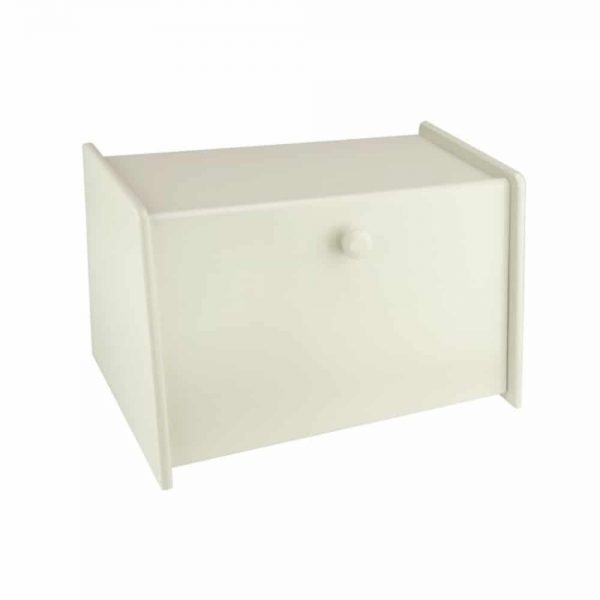 Cream Drop Front Bread Bin