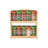 Spice Rack with 10 Filled Jars