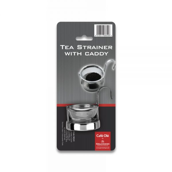 Grunwerg Cafe Ole Tea Strainer With Caddy