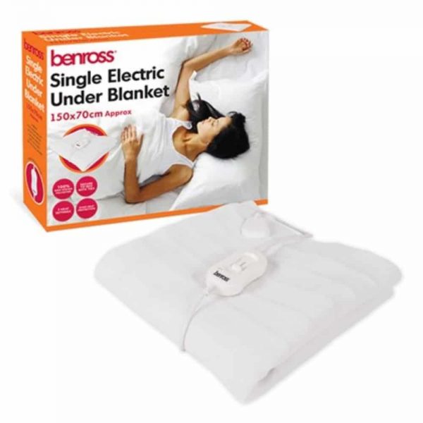 Single Electric Blanket 3 Heat Settings 70x150cm