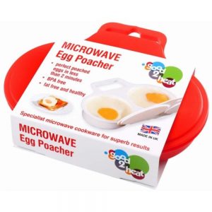 Microwave 2 Egg Poacher Dishwasher Safe BPA Free