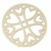 Apollo Cast Iron Mini Round Trivet Cream