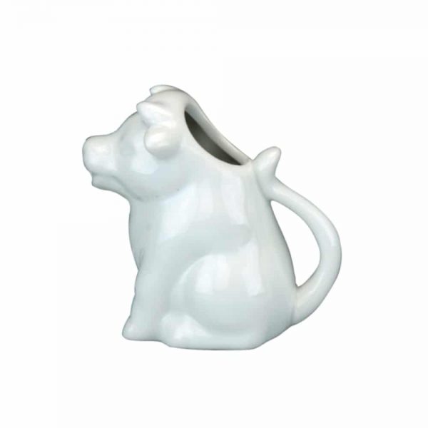 White Porcelain Cow Cream Jug 9x5x9cm