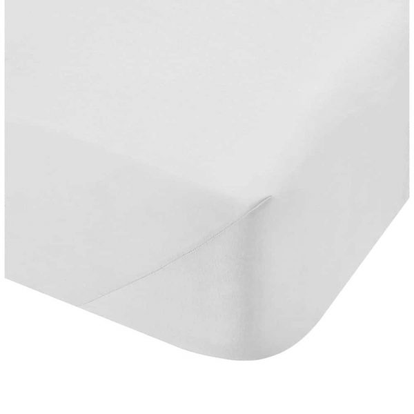 500 Thread Count Super King Flat Sheet White