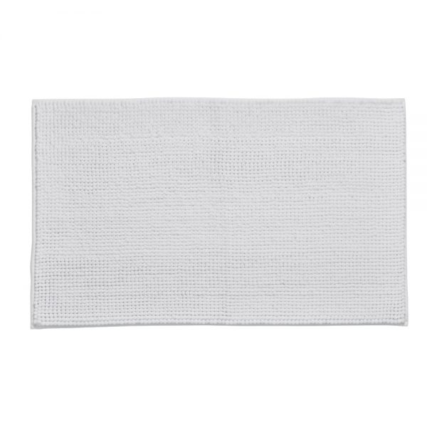 Zero Twist Bath Mat White