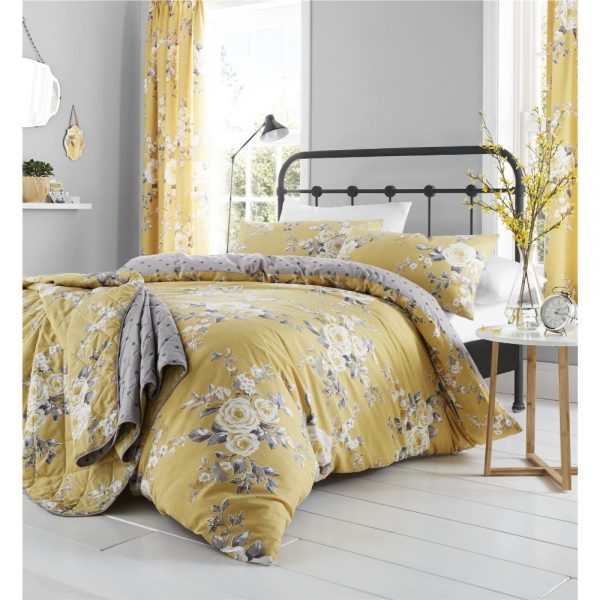 Canterbury Ochre Reversible Bedspread