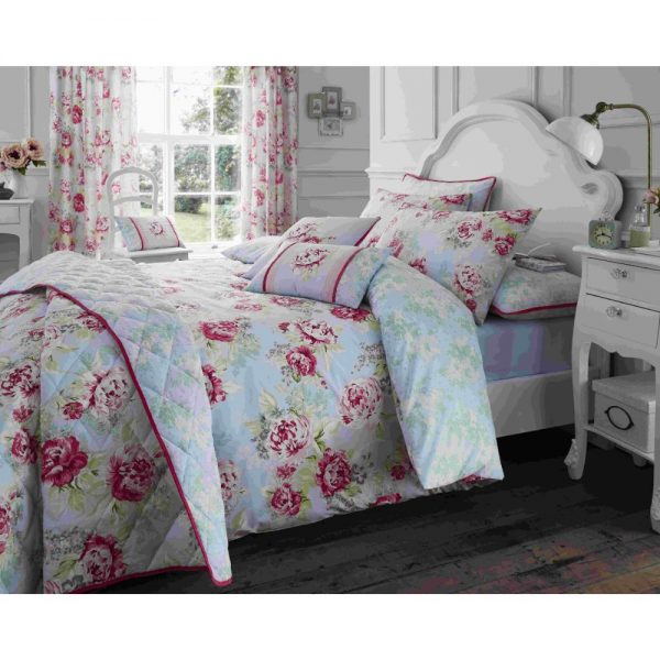 Double Bouquet Pink Duvet Set