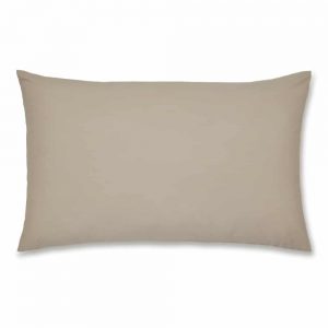 Percale NonIron Housewife Pillow Case Pair Natural