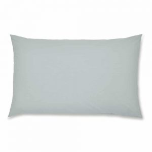 Percale Non Iron Housewife Pair Duck Egg