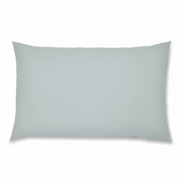 Percale Non Iron Housewife Pair Duck Egg