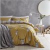 Stag Ochre Quilt Set King