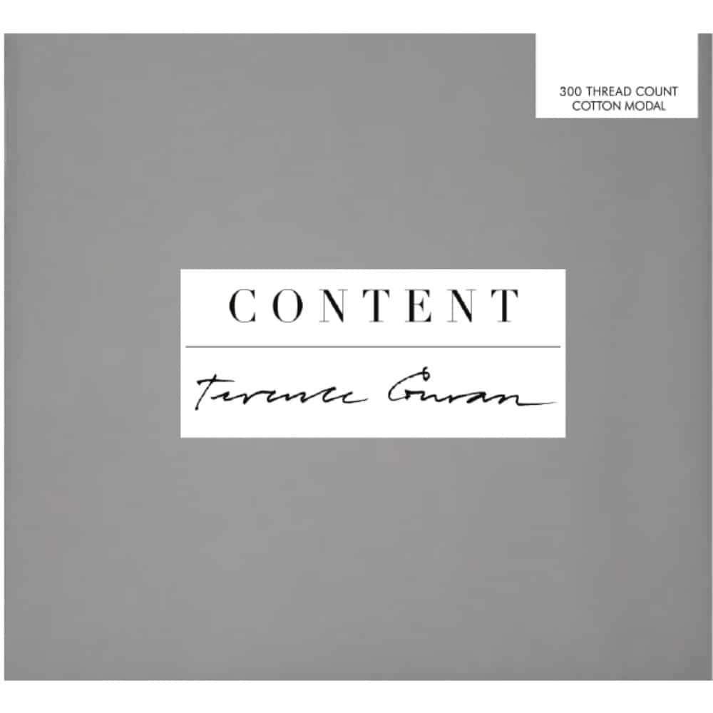 Terence Conran Grey Cotton Model Pillowcase