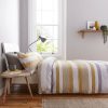 Newquay Stripe Ochre King Quilt Set