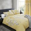 Oriental Blossom Yellow Single Quilt Set