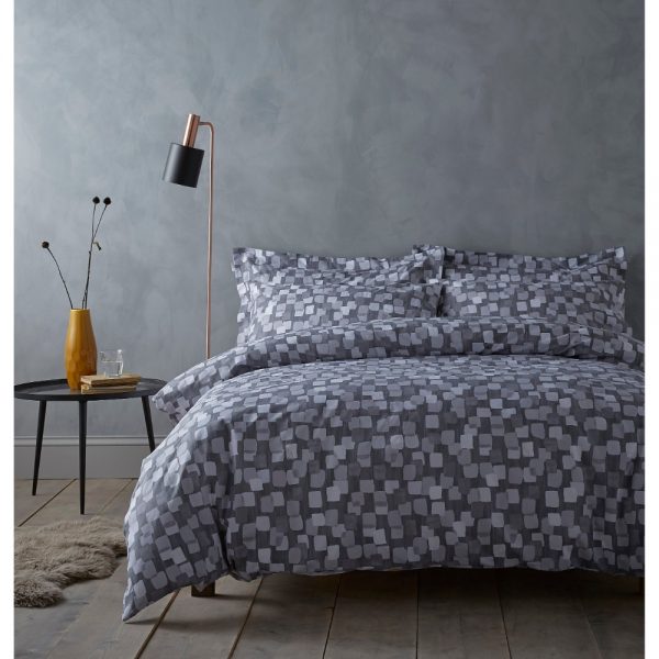 Brushstrokes Grey King Duvet Set