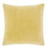 Ochre Velevet Cushion Filled