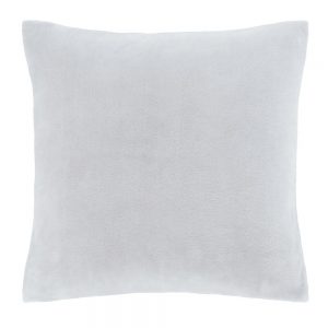 Velvet Silver Cushion Filled
