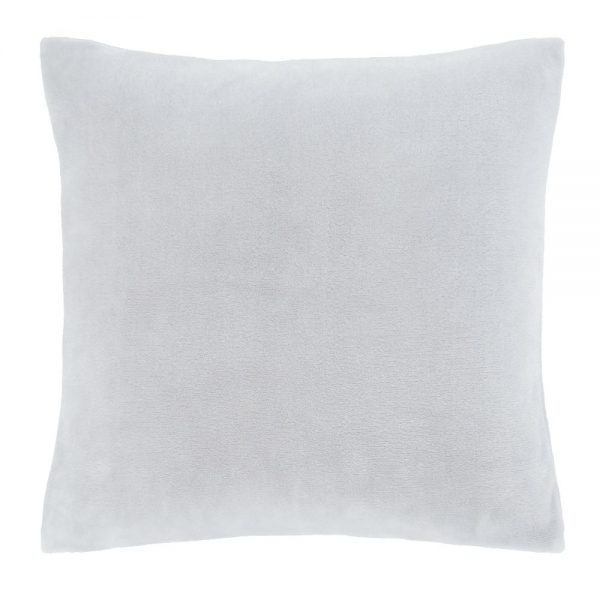 Velvet Silver Cushion Filled