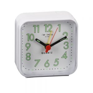 White Square Travel Alarm Clock