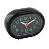 Oval Alarm Clock With Beep Function Black