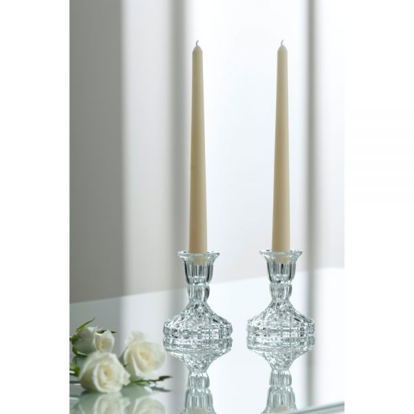 Galway Crystal Ashford Candlestick Pair