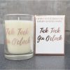 10.5cm Candle In Box Gin O Clock Gold