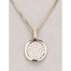 Newgrange Rose Gold Diamante Round Pendant