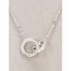 Newgrange Silver Interlocking Diamante Necklace