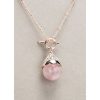 Newgrange Rose Quartz T Bar Necklace