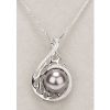 Newgrange Grey Pearl Teardrop Pendant