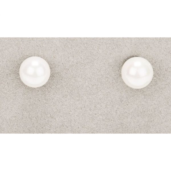 Newgrange White Shell Pearl Stud Earrings
