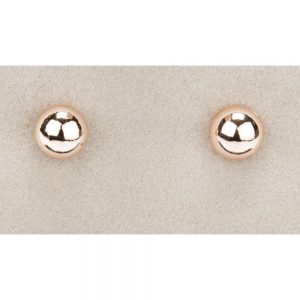Newgrange Round Rose Gold Stud Earrings
