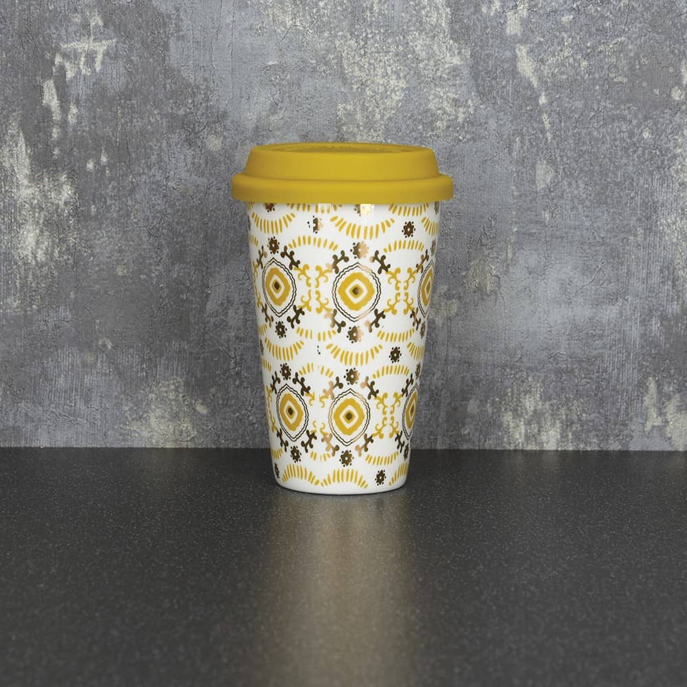 15cm Travel Mug Ochre Gold