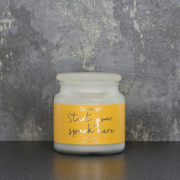 10X11cm Frost Wax Glass Jar Spark Petals