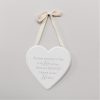 Thoughts Of You Heaven In Our Home Heart Plaque