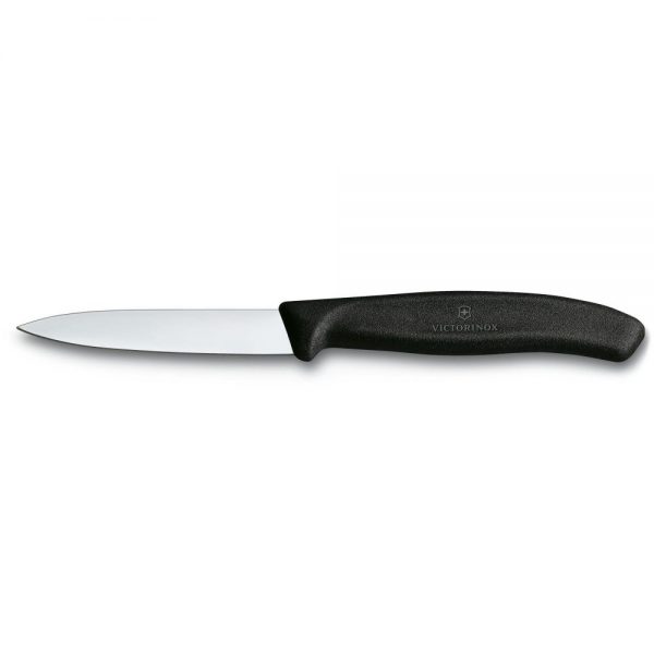Swiss Classic Pairing Knife Straight 8cm Black