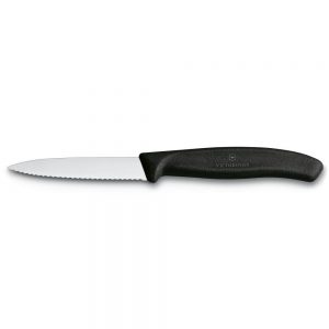 Pairing Knife Serrated 8cm Black