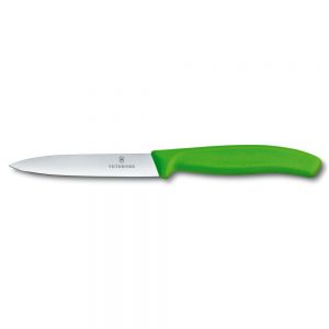 Swiss Classic Pairing Knife Straight 10cm Green