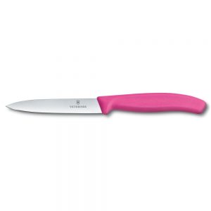 Swiss Classic Pairing Knife Straight 10cm Pink