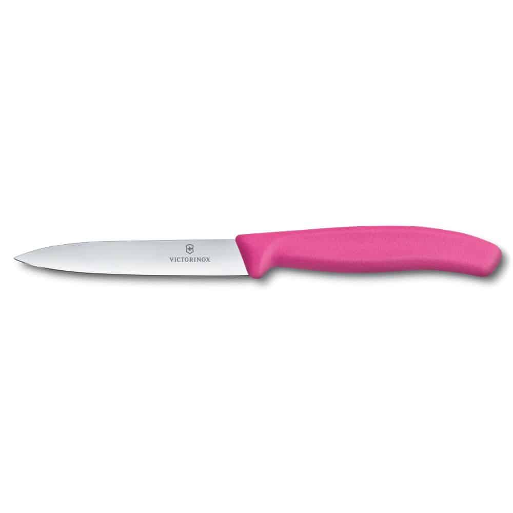 Swiss Classic Pairing Knife Straight 10cm Pink