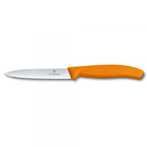 Swiss Classic Pairing Knife Straight 10cm Orange