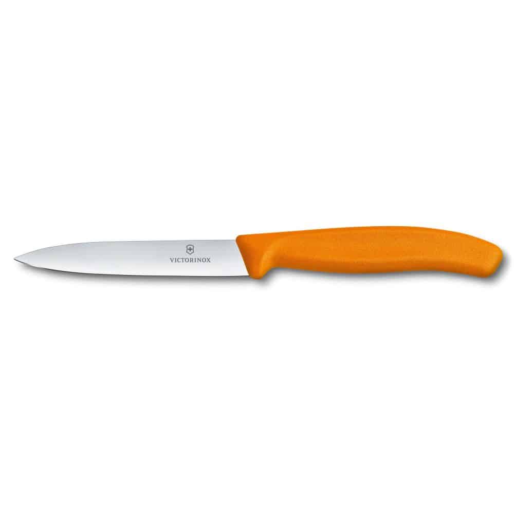 Swiss Classic Pairing Knife Straight 10cm Orange