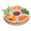 Lazy Susan with Ceramic Dishes