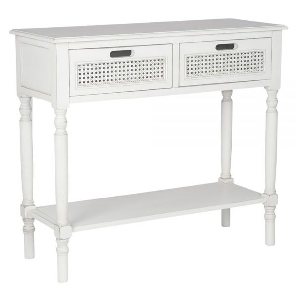 Elizabeth White Pine Wood Console Table K/D