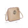 LYDC Circular Detail Mini Cross Body Bag in Cream