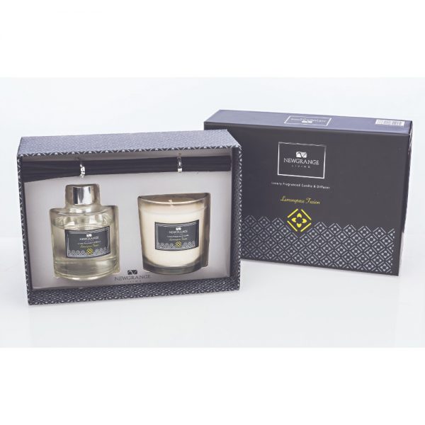 Newgrange Lemongrass Fusion Candle and Diffuser